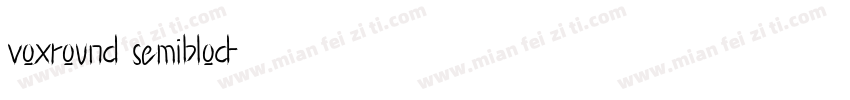 voxround semiblod字体转换